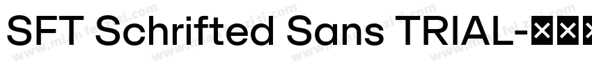 SFT Schrifted Sans TRIAL字体转换